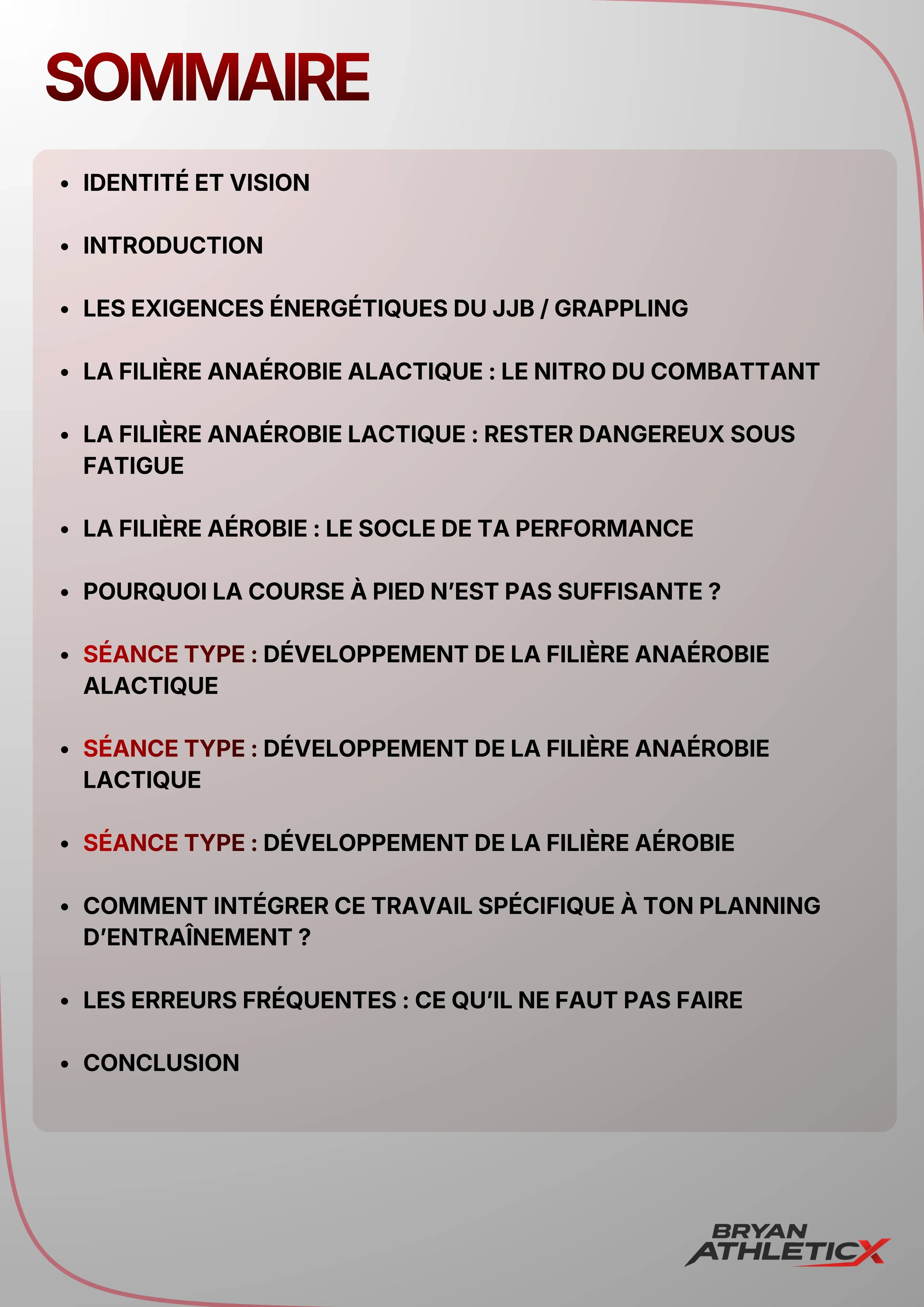 Guide GRATUIT "Cardio infini" JJB / Grappling